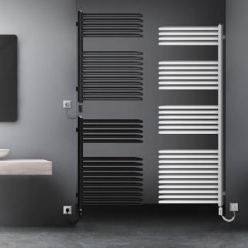 Radiador Toallero Eléctrico LuxeBath 500x800 mm Antracita 600W con Termostato Táctil y Diseño Moderno