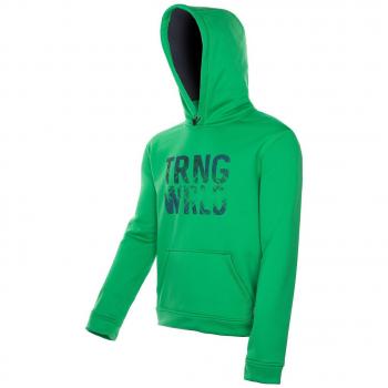 TRANGO Broye Sudadera, Hombre, Verde/Negro, L
