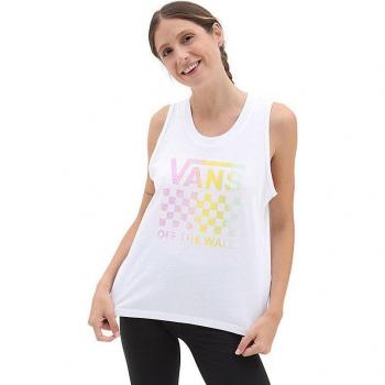 Camiseta de Tirantes Mujer Vans Lock Box Tank Blanco