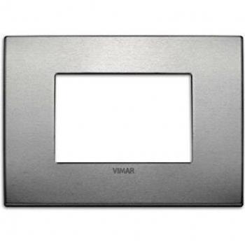 Placa Vimar Arke Classic 3 Módulos Color Natural