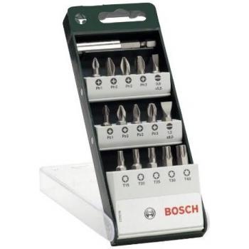 Bosch 2 609 255 977 - Juego estándar de puntas de destornillador de 16 piezas