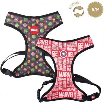 Arnés Premium para Perros S/M Marvel Reversible Rojo