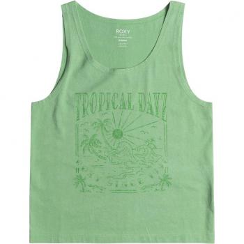 Camiseta Roxy Dance Like ROXY Funk para niñas, tirantes, color verde, talla 14