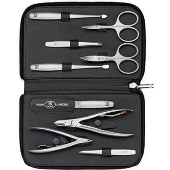 Zwilling TWINOX - Estuche de manicura 9 piezas, color negro
