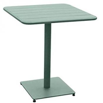 Mesa de Jardín Cuadrada Phuket Verde Oliva - 2 Asientos - Acero Tratado Antirust Hespéride