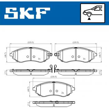 Pastillas de freno SKF VKBP 80460 A