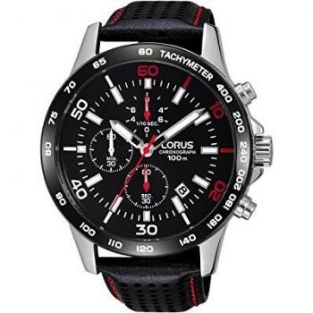 Lorus Mens Analogue Quartz Watch with Leather Strap 8431242906317