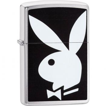 Zippo Playboy Mechero, Unisex, High Polish Chrome, 3.5x1x5.5 cm