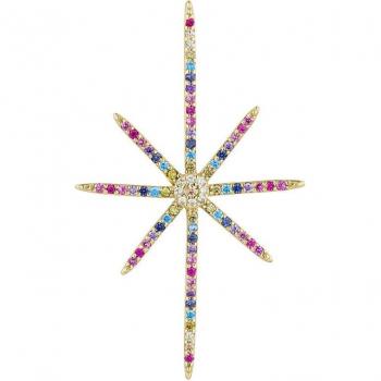 Piercing Earcandy Ryku de Plata 925 con baño de oro 18k