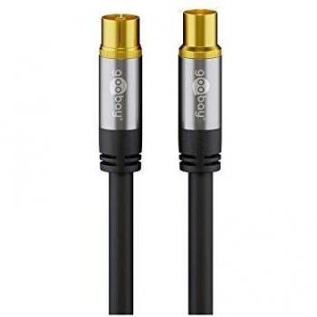 Cable de antena de TV negro