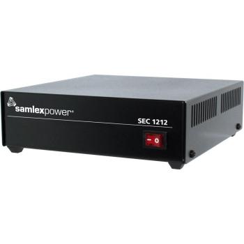 SAMLEX SEC-1212 DESKTOP SWITCHING POWER SUPPLY - 120VAC INPUT, 12V OUTPUT, 10 AMP