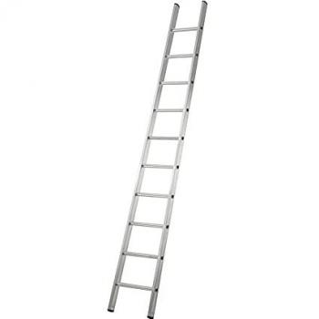 Escalera Acampanada de Aluminio Ligera y Resistente de 10 Peldaños - Altura 2,77 m