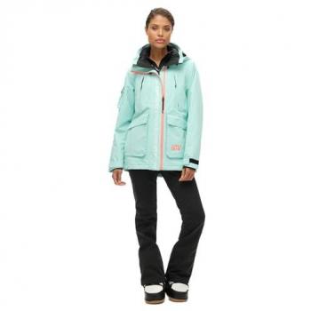 Chaqueta de Esquí Ultimate Rescue para Mujer, Turquesa, Sostenible, Poliéster Reciclado, Deportivo