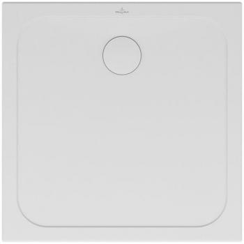 Plato de ducha antideslizante Villeroy & Boch Lifetime Plus 80 x 80 cm rectángulo blanco cerámica VB Lifetime 6223 800x800x35mm we Alpin