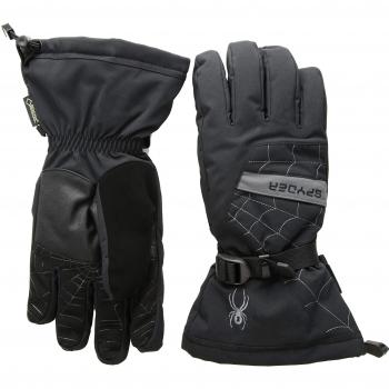 Spyder Overweb Gtx Guantes de Esquí, Hombre, Negro/Gris, XL