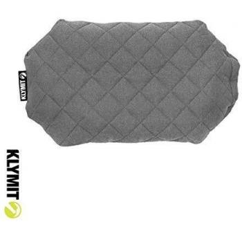 Klymit Luxe Pillow 12LPGY01D, Grey, 75D Polyester with Synthetic Case, Free S&H