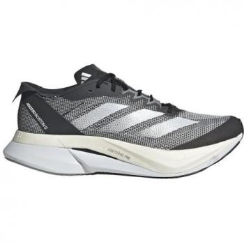 adidas Adizero Boston 12 Women's Competition Running Shoes - Black/White - Size 41 1/3
