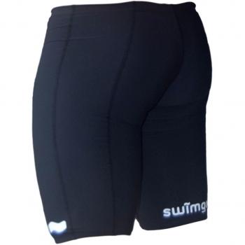 Swimgo Team Basic Bañador de Competición, Negro, Talla: XS-26 7-8 Años