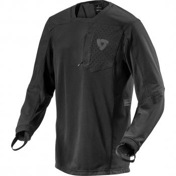 Revit Maillot De Manga Larga Sierra - Camisa de Moto Negra para Motocross, talla L
