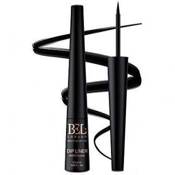 Bel London Dipliner - Deep Black Eyeliner With Premium Matte Finish And 75% Natural Ingredients - High Performance Smudge And Transfer Proof Film - 10 Hours Smudge Free Eyeliner Liquid Black!