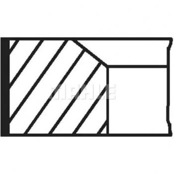 Juego de aros de pistón MAHLE ORIGINAL 002 24 N2