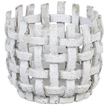 Macetero Cerámica Taupé 17x17x14,5 cm - Diseño Elegante para Decoración del Hogar