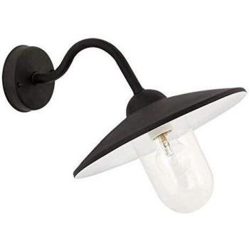 Aplique de pared exterior Rabalux Vigo 1xE27 IP44 negro mate 400mm