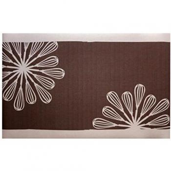 Laroom Alfombra, Vinylic Flooring PVC-Antislip, Claro Gris, Marrón