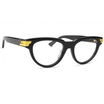 Bottega Veneta BV1106O 001 52 Unisex Black Sunglasses, Size: ONE SIZE, Stylish Design for Fashion Enthusiasts