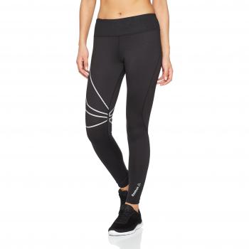 Reebok Long Tight Mallas, Mujer, Negro