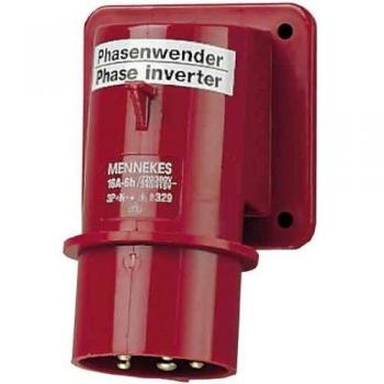 Mennekes 32A 5-Pin 6-Hour Mounted CEE Plug, IP44 Phase Inverter