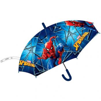 Paraguas Automático Spiderman 43.5cm Marvel Oficial para Niños