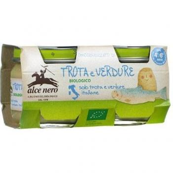 Alce Nero Trucha con Verduras Bio 2x80g