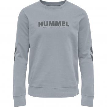Hummel hmlLEGACY Unisex Hoodie Sweatshirt in Grey, Regular Fit