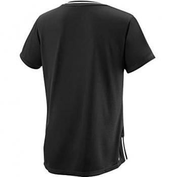 Camiseta de Manga Corta para Mujeres Wilson Team II V-Neck Negro XL