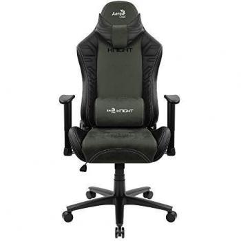 Aerocool Knight Silla Gaming, AeroSuede Transpirable, Respaldo Ajustable, Verde