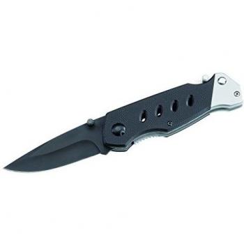 Herbertz – Cuchillo (Uni Negro recubierta Longitud de la Hoja Abierto: 18.5 cm Cuchillo, Gris, M