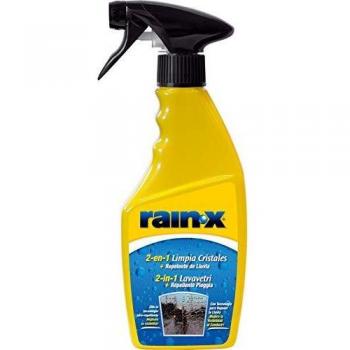 Rain-X 26041 - 2 en 1 Limpiacristales y Anti-lluvia, Fabricado en España, Parabrisas, Lunas, Mampara, Espejos, 500ml