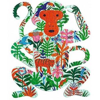 DJECO- Puzzle Art Mono Juegos de Habilidad, Multicolor