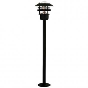 Lámpara de Jardín Nordlux Vejers, Exterior, E27 hasta 60W, IP54, Negra, Altura 92cm