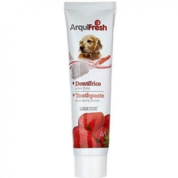 Arquivet Dentrífico para Perros - Sabor a Fresa - Pasta de Dientes para Perros - Higiene Dental para Perros - Previene la Placa y sarro - Crema Dental para Perros - 100 g