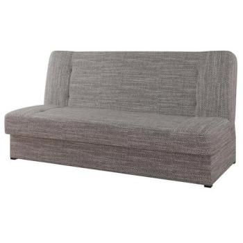 Sofá-cama Rome 102 con caja de ropa de cama, gris, 192x93x85cm