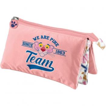 Portatodo triple Pink Panther Team Dohe multicolor