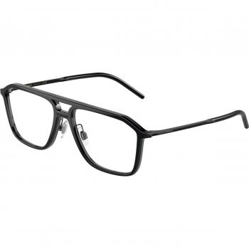 Dolce & Gabbana DG5107 501 Men's Eyeglasses Black Size 55 - Blue Light Block Available