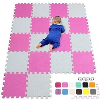 qqpp Alfombra Puzzle para Niños Bebe Infantil - Suelo de Goma EVA Suave. 18 Piezas