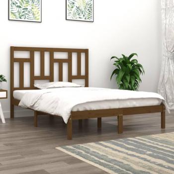 Cama redonda de madera maciza de pino ámbar 120x200 cm