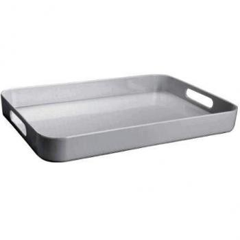 Lacor - 62797 - Bandeja Melanina De Camarero Rectangular 433x293x48cm - Blanco