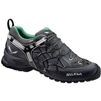 Salewa WS Wildfire Pro Gtx, Zapatillas de Deporte Exterior Para Mujer, Verde / Negro
