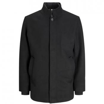 Jack & Jones Harrison Men's Wool Transitional Jacket - Size M - Black
