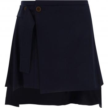 Vivienne Westwood Women's Blue Asymmetric Meghan Skirt Size XS